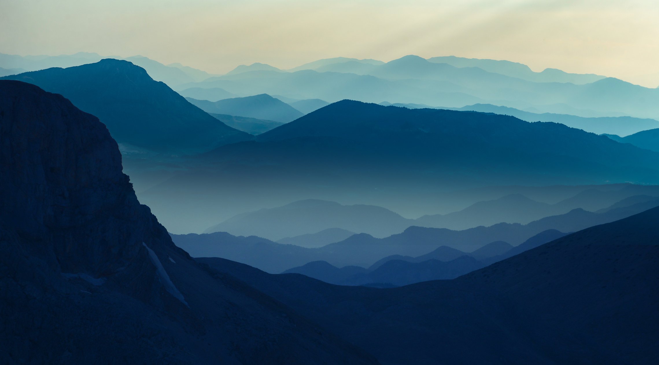 magnificent mountain ranges in the middle toros mountains